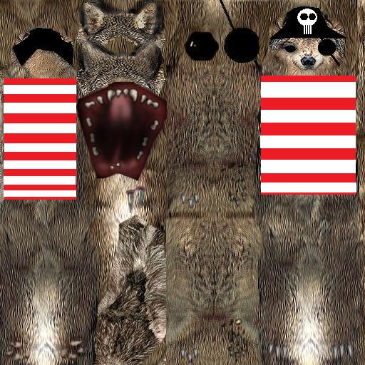 this is the final pirate wolf skin v.3